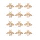 thumbnail image 1 of 12 piezas de cerradura de giro de metal para monederos, bolso con forma de , broche de decoración, herrajes de metal, herramienta para bols Soledad Broches de forma de abeja de bricolaje, 1 of 7
