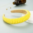 thumbnail image 1 of Diadema con cuentas tejidas a mano para el cabello Homing Hair Hoop, estilo barroco, esponja, accesorios simples para el cabello facial para mujer, 1 of 6