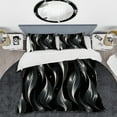 thumbnail image 2 of Designart "Luxurious Black And Gold Allure IV" Glam Bedding Covert Set - Glam Bed Set With 1 Sham, 2 of 5