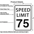 thumbnail image 2 of Speed Limit 10 Mph Sign, Speed Limit Signs Novelty Slow Down Sign Warning Traffic Road Street Sign 8X12 Inches, 2 of 4
