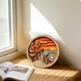 thumbnail image 4 of 2D Layered Wooden Wall Art Sunflower Daisy Flower Ornament Home Decor Farmhouse Wall Hanging(Orange-C), 4 of 6