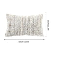 thumbnail image 3 of Throw Pillow Cover,Portable Washable Textured Decorative Cushion Cover for Living Room Bedroom Sofa Decor 13.8x19.7 Inch,White, 3 of 5