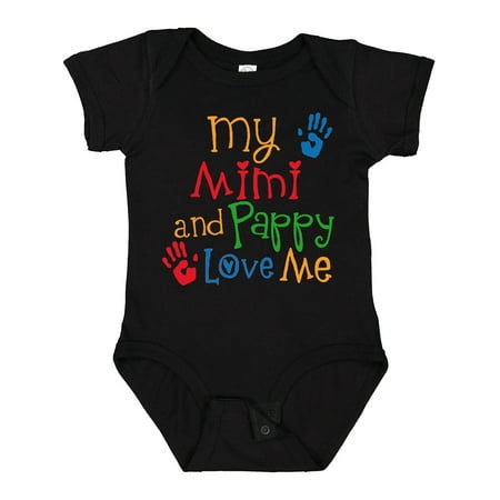 

Inktastic Mimi and Pappy Love Me Gift Baby Boy or Baby Girl Bodysuit