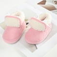 thumbnail image 4 of Douhoow Infant Girls Boots Winter Warm Soft Sole Plush Shoes Baby Cute Non Slip Shoes 0-12 Months, 4 of 7