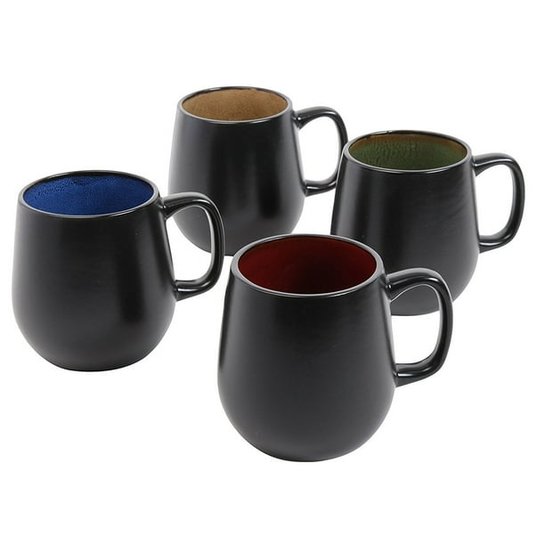 Gibson Soho Cafe 4 Piece Set of 20 oz. Stoneware Mugs in Assorted