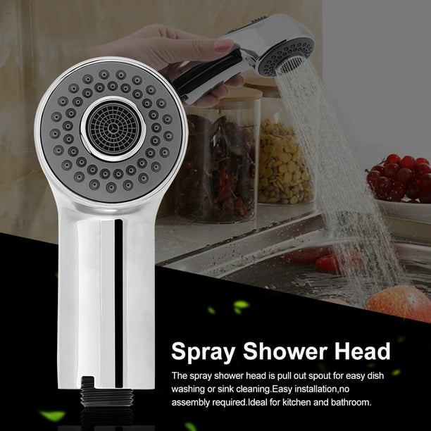WALFRONT Replace Chrome Kitchen Tap Pullout Spray Shower Head Faucet