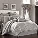 thumbnail image 3 of Five Queens Court Lafayette Ensemble de Couette 4 Pcs, Argent, Grand Lit 92X96, 3 of 10
