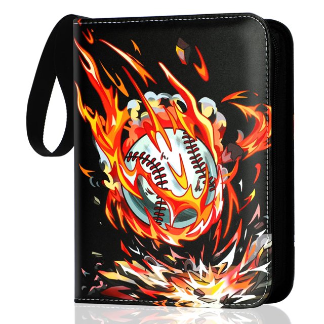 Carpeta para cartas de béisbol Kivxizi de 900 bolsillos con cierre de cremallera