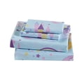 thumbnail image 3 of Fancy Linen 7pc Queen Comforter Set Castle Unicorn Blue Pink Purple White Yellow New, 3 of 3