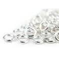 thumbnail image 3 of The Bead Chest Silver 6mm Round Open Jump Rings, Pack of 100, 3 of 4