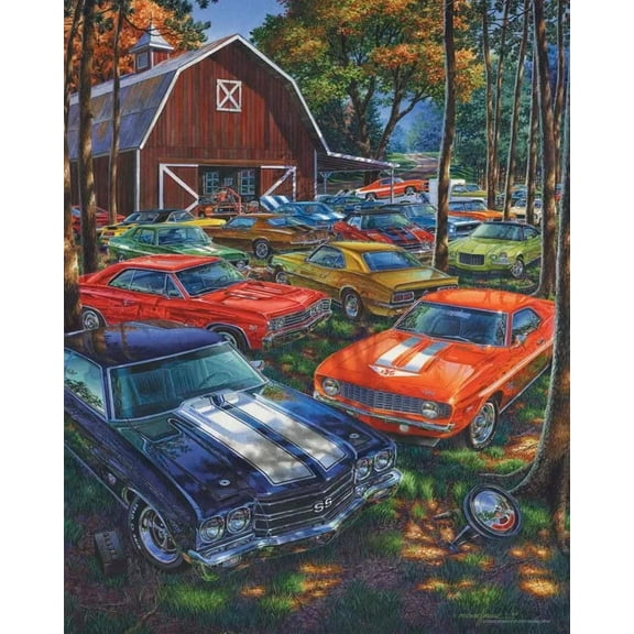 DIY 5D Diamond Painting Kit (For Adults) Diamond Painting "Car" - Full Diamond Crystal Rhinestone Embroidery Craft Kit, Can Be Used as Gift, Wall Decoration