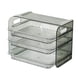 thumbnail image 1 of Estante para platos laterales, organizador para refrigerador, estante multiusos para almacenar alimentos, estante para alimentos de varias capas. verde 3 capas, 1 of 9