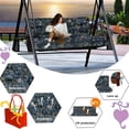 thumbnail image 6 of XXLYY Porch Swing Cushions, Waterproof Swing Replacement Cushions with Backrest and Ties, Garden Bench Seat Cushion, Outdoor Porch Patio Swing Non-Slip Chairs Pad, 6 of 6