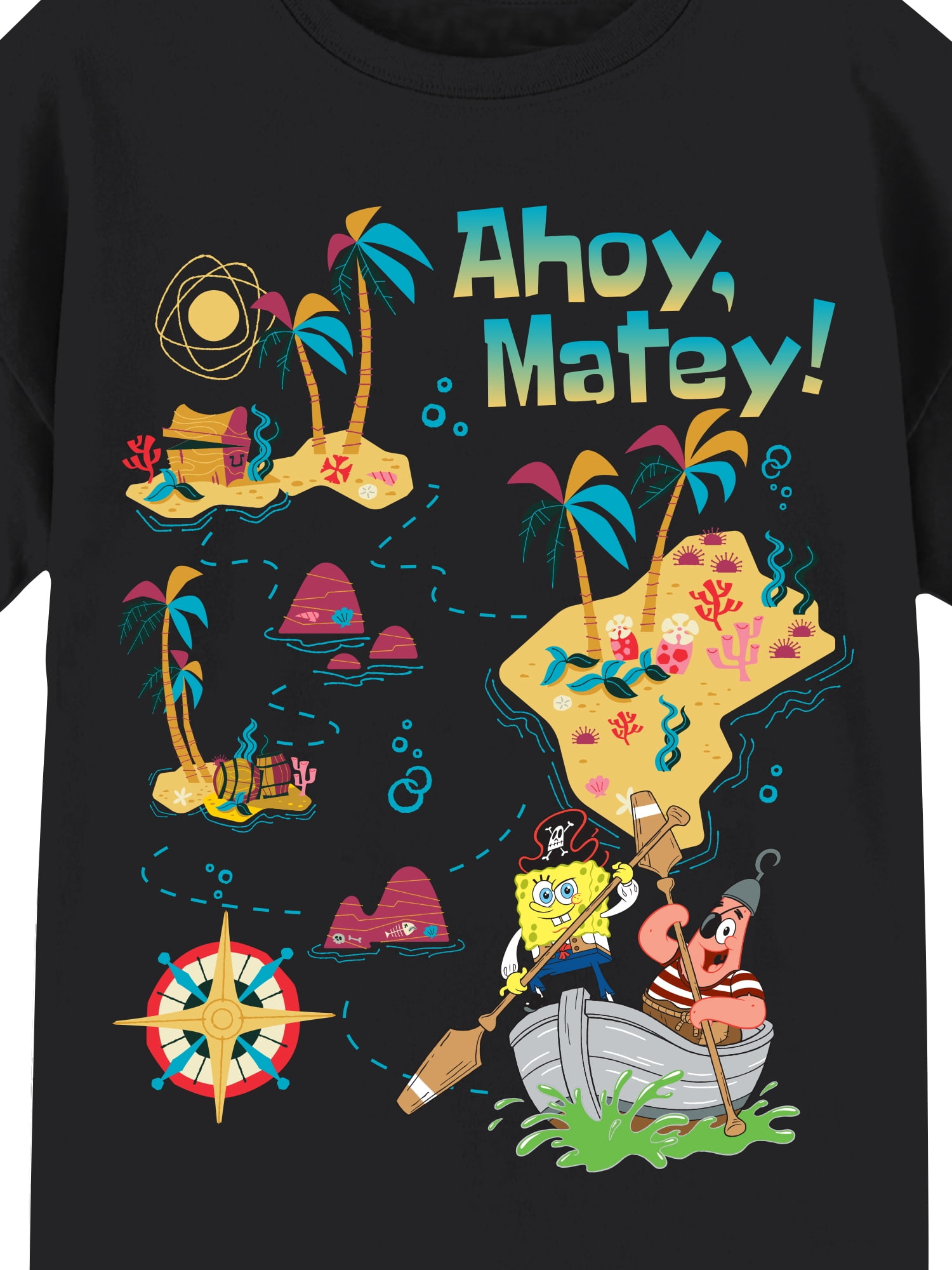 SpongeBob SquarePants Girls Short Sleeve Graphic T-Shirt, Sizes 4-16