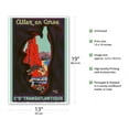 thumbnail image 2 of Allez en Corse (Go to Corsica) - Compagnie Générale Transatlantique (French Line) - Vintage Ocean Liner Travel Poster by Edouard Collin c.1950s - Master Art Print (Unframed) 13in x 19in, 2 of 4