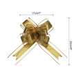 thumbnail image 2 of 10pcs 9 Inch Extra Large Pull Bow Gift Wrapping Big Organza Bows Ribbon Gold for Wedding Baskets Presents, 2 of 6