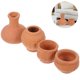 thumbnail image 5 of 4pcs macetas de terracota en miniatura pequeñas macetas rojo macetas, 5 of 5