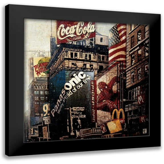 Arietti, Fabienne 12x12 Black Modern Framed Museum Art Print Titled - Spiderman Planet