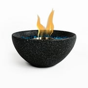 Tabletop Fire Pit Black, Table Top Fire Bowl Outdoor & Indoor Portable Ethanol Fireplace Alcohol Fire Pot 68398