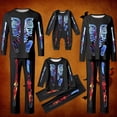 thumbnail image 2 of QTSHPN Family Halloween Pajamas Matching Sets Long Sleeve Top and Pants Cozy Loungewear Holiday Print Sleepwear Pajamas, 2 of 5