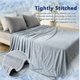 thumbnail image 3 of OMERAI 90"x 90" Breathable Cooling Blanket for Hot Sleepers & Night Sweats, Lightweight Blankets Q-Max>0.5, Grey, 3 of 8