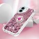 thumbnail image 5 of Funda para iPhone 16 Plus con Brillo Líquido Flotante, Purpurina, Parachoques y Anillo Giratorio Soporte, 5 of 5