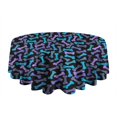 thumbnail image 5 of Dog Bones Round Tablecloth 60"x60",Wrinkle Wipeable Table Cloth for Kitchen Dining Room Picnic Patio Party, 5 of 6
