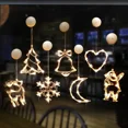 thumbnail image 4 of Lámpara LED de copo de nieve navideño con ventosa para colgar en la ventana, decoración para el hogar, Navidad, Año Nuevo, 4 of 5