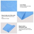 thumbnail image 4 of Silicone Imprint Mat, Fondant Impression Lace Mat Easy Demoulding Flower Pattern  For Sugar Crafts, 4 of 8