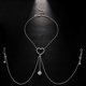 thumbnail image 1 of Love Heart Nipple Chain Tassel Rhinestone Chest Chain Design Body Chain Women's, 1 of 2