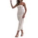 thumbnail image 5 of Txlixc Vestido de mujer bandeau con tirantes sin tirantes Txlixc moda, 5 of 8