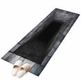 thumbnail image 2 of Optical Illusion 2'x6' Runner Rug, Abstract 3D Black Grey Looks Like Holes Washable Non-Slip Area Rugs for Hallway Kitchen Floor Bedroom Entryway, StainResistant Laundry Carpet Decoration Indoor Mat, 2 of 9
