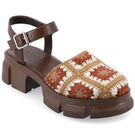 

Journee Womens Dorit Tru Comfort Foam Treaded Outsole Platform Round Toe Sandals