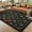 Black, variant on BouPower Modern Geometric Washable Rug 9x12 Area Rugs for Living Room, 5Sizes Non Slip Low Pile Farmhouse Trellis Floral Foldable Soft Carpet, Indoor Floor Mats for Bedroom, Nursery, Home Decor
