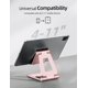 thumbnail image 3 of Soporte para tableta Nulaxy, doble plegable, de aluminio, para iPad, oro rosa, 3 of 6