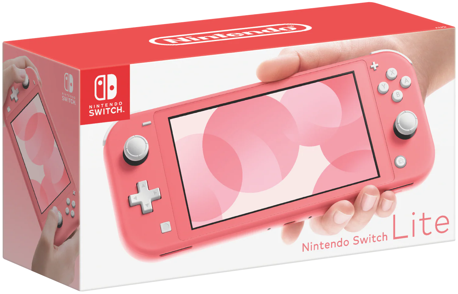 Nintendo Switch Lite Coral (International Edition) Bundle with Super Smash Bros Ultimate