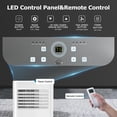 thumbnail image 6 of 4-in-1 Portable Air Conditioners with Remote Control,10000BTU Portable AC Units Cools 350 Sq.Ft with with Cool,Fan,Dehumidifier,Sleep 24H Timer，Easy Install Kit for Bedroom,Office,Dorm, 6 of 8