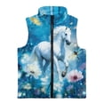 thumbnail image 4 of Pzuqiu Horse Boy Outerwear Vest Size 11-12 Fall Winter Clothes Soft Sleeveless Vest Zip Up for Boy Stand Collar Personalized Fall Outerwear Versatile Comfortable for Everyday Wear, 4 of 7