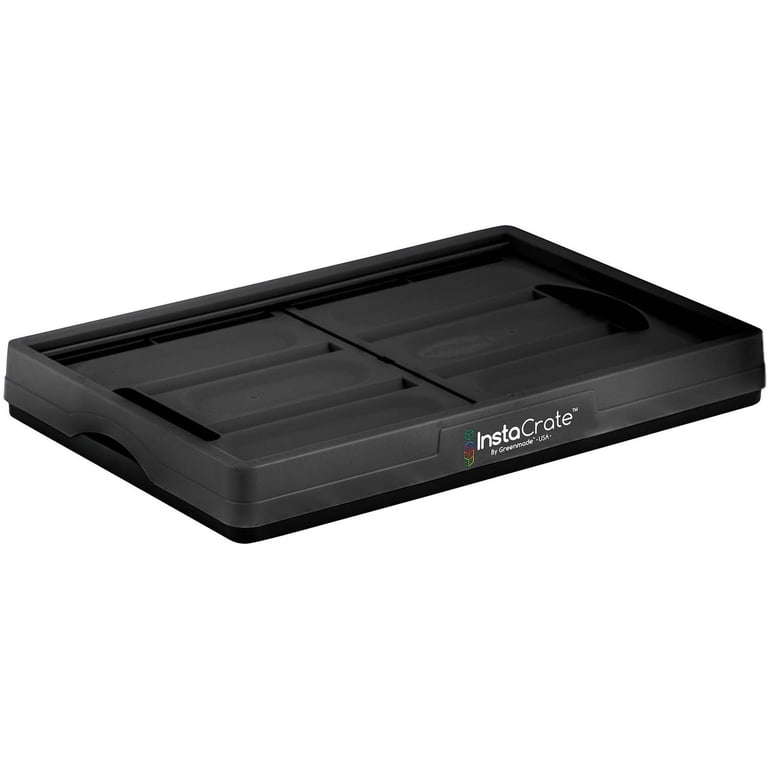 Greenmade Instacrate Black: Collapsible Storage Crate, Foldable