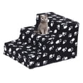 thumbnail image 4 of Escalera para mascotas Sunnimix 3 escalones suaves para perro negro, 4 of 7