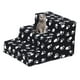 thumbnail image 4 of Escalera para mascotas Sunnimix 3 escalones suaves para perro negro, 4 of 7