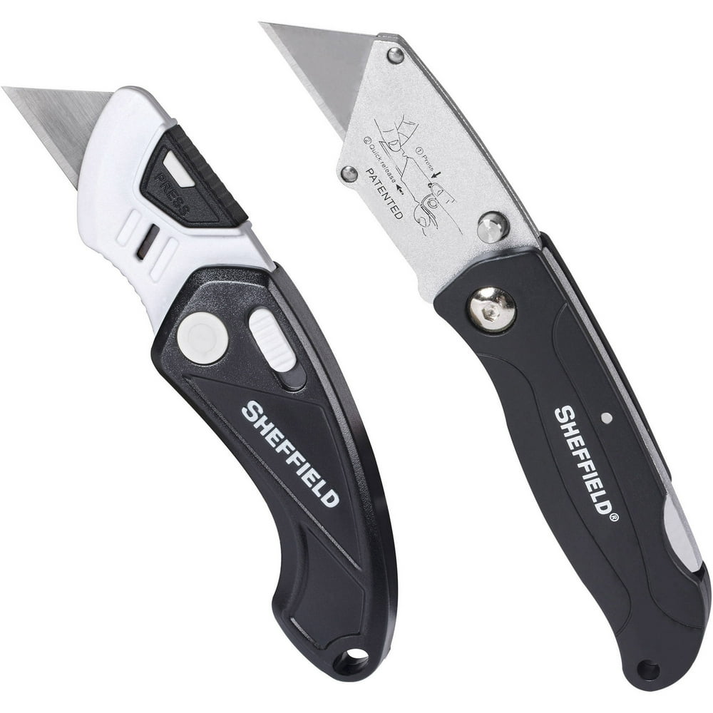 Sheffield 2-Piece Folding Lockback Utility Knife Set - Walmart.com