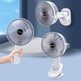 thumbnail image 2 of Nuevo ventilador pequeño multifuncional de refrigeración, ventilador portátil de escritorio para estudiantes con clip, ventilador pequeño de mano con carga USB, 2 of 7