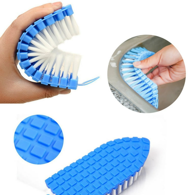  2 Pcs Crevice Cleaning Brush Bendable Brush Multifunctional  Hard Bristle Crevice Gap Scrub Grout Curved Brush Household Cleaning Tool  for Bathroom Kitchen 2 Types : Home & Kitchen