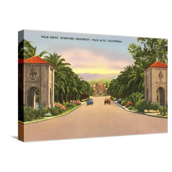 Art.com Stanford, Palo Alto, California Stretched Canvas Print Wall Art, 24" x 16"