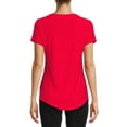 thumbnail image 2 of No Boundaries Juniors Brushed V-Neck T-Shirt with Short Sleeves, 2-Pack, Sizes XS-XXXL, 2 of 5