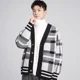 thumbnail image 3 of Abrigos de manga larga Suéter estilo grunge coreano para hombres Ofertas de ropa 2024 Reseñas de jerséis Ropa Moda Cárdigan de punto superior para hombre, 3 of 5