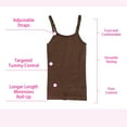 thumbnail image 6 of MANIFIQUE Womens Tops - Scoop Neck Cami - Tank Top for Women, Camisole for Women, Tummy Control Shapewear, 6 of 7