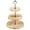Light brown, variant on 3 Tiered Wood Tray Wood Cupcake Stand Farmhouse Rustic Tiered Serving Tray 3 Tier Serving Tray for Farmhouse Kitchen Decor, Wood Dessert Tray for Tea Party Wedding Server, Decorative Tiered Tray