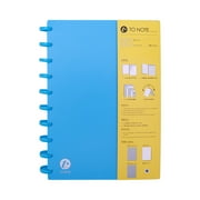 Angle View: KW-trio Portable B5 Refillable Hardcover Writing Journal Notebook Loose Dotted/Blank Paper Mushroom Holes 10-Ring Binder Perfect for Travel Office Home School Students